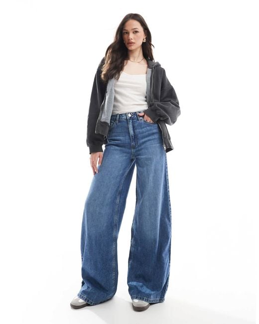 ASOS Blue Asos design tall – weiche palazzo-jeans