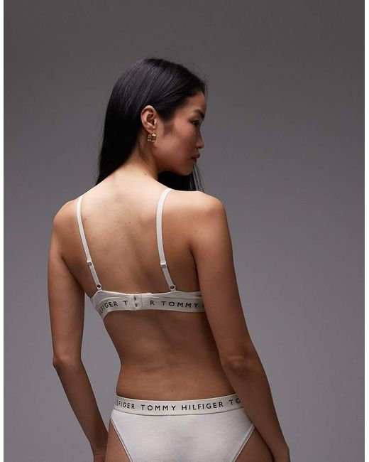 Tommy Hilfiger Brown Heritage Triangle Bra