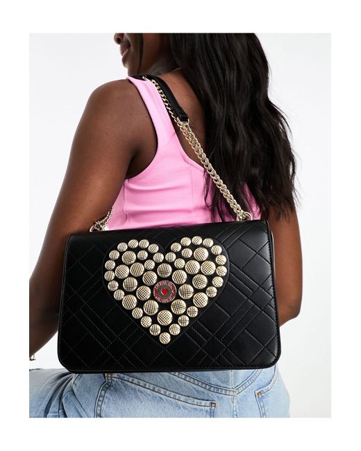 Black Chain Strap Shoulder Bag