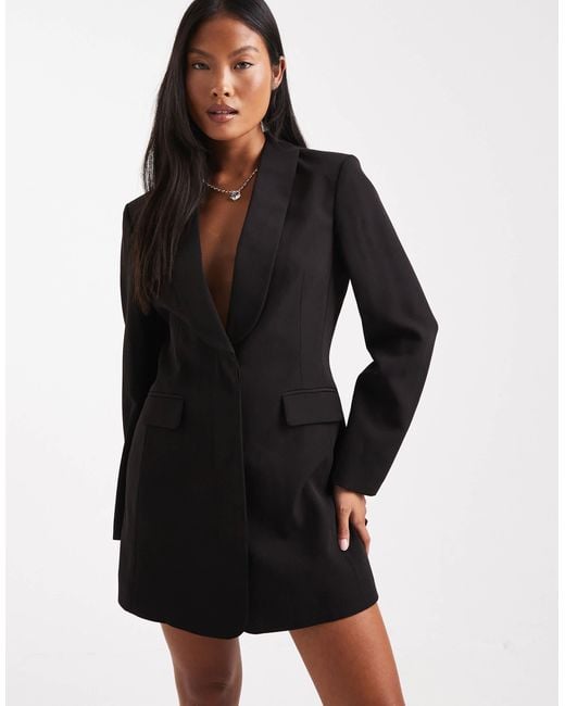 Miss Selfridge Women's Black Tailored Blazer Dress
