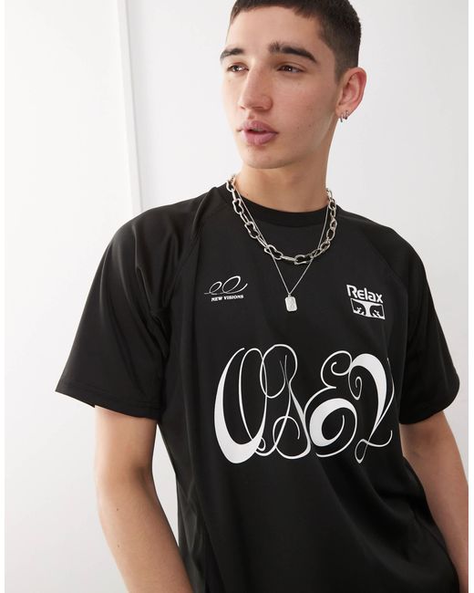 Obey – plaza active – t-shirt in Black für Herren