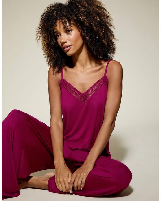 KBX Purple Ada Long Leg Cami Set