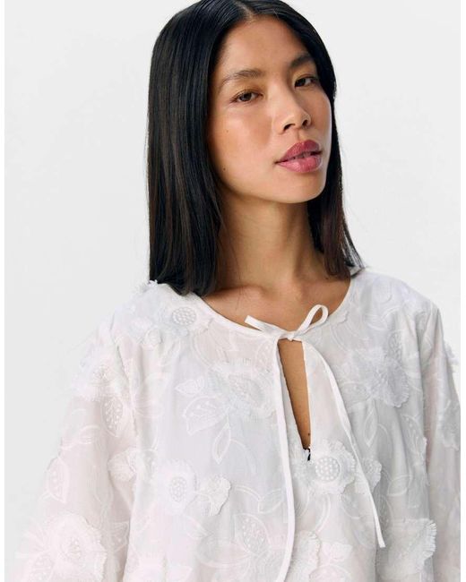 Vestido Corto De Object de color White
