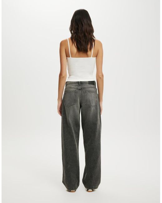 Cotton On Black Low Rise Straight Jean