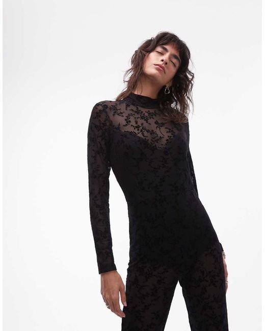 AllSaints White Rylee Flocked Catsuit