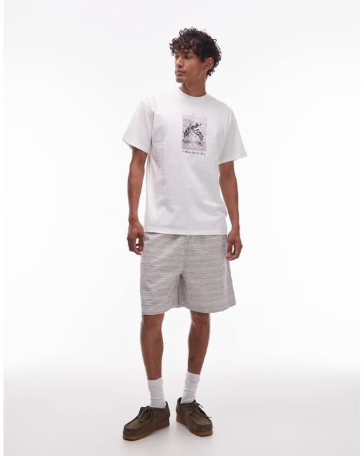 Camiseta Blanca De Corte Suelto No Play De Carhartt de hombre de color White