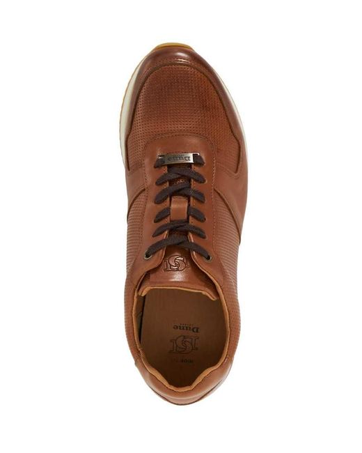 Dune Brown Wide Fit Trilogy Wf Trainers for men