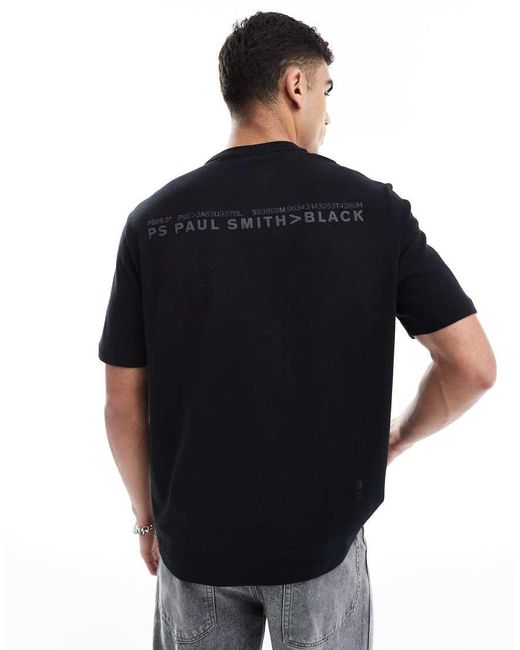Paul Smith T-Shirt Met Schedel En Logoprint Op De Achterkant in het Black voor heren