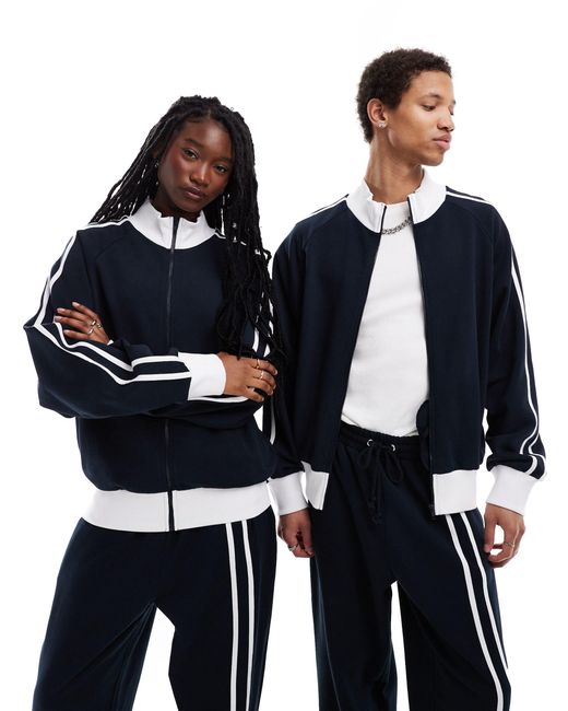 Collusion Blue Unisex Track Jacket Co-ord