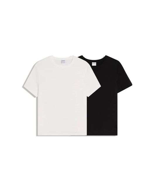 Bershka Black Pack Of 2 Short Sleeve T-shirts