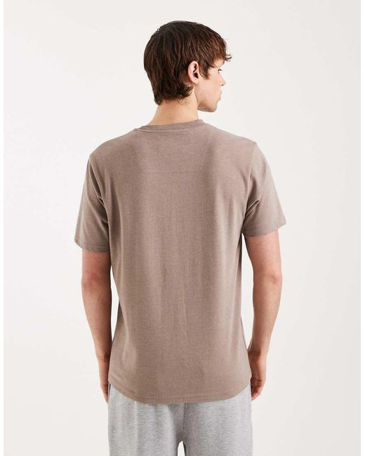 Threadbare Brown Regular Fit T-shirt for men