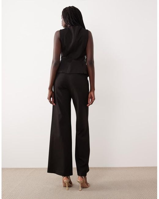 Mango Gray Sleeveless Tailored Jumpsuit