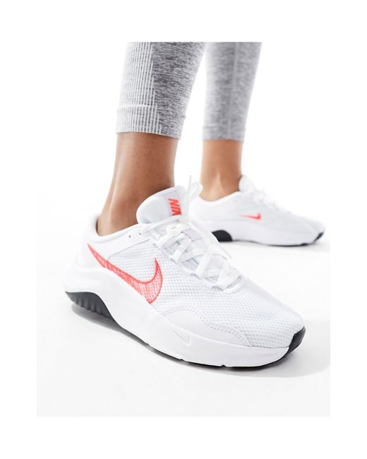 Nike Gray Legend Essential 3 Trainers