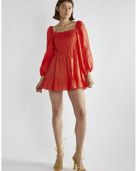 Glamorous Shirred Mini Dress