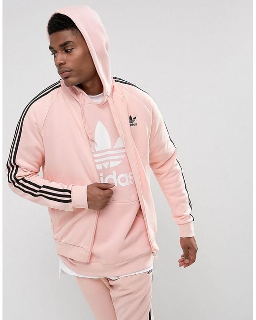 adidas Originals Cotton Superstar Track Jacket In Pink Bs4491 for Men | Lyst