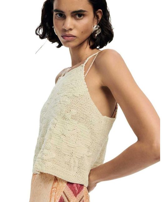 Desigual Natural Maxi Knit Dress 2