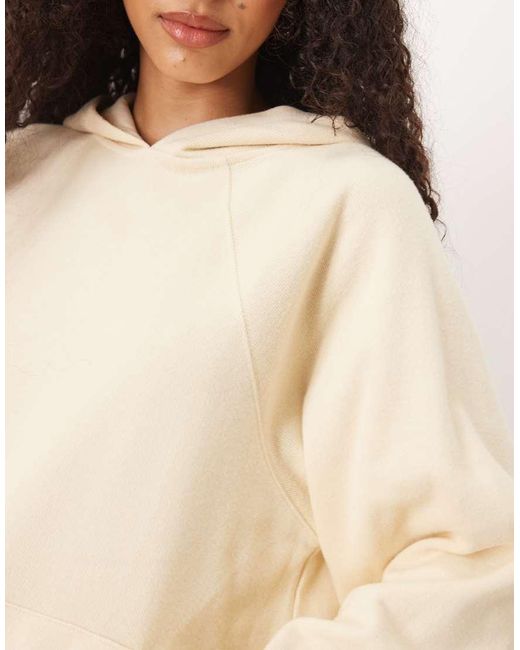 ASOS Natural Supersoft Raglan Sleeve Oversized Hoodie