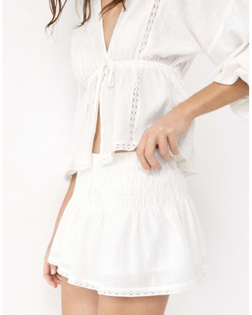 Pull&Bear White – skort