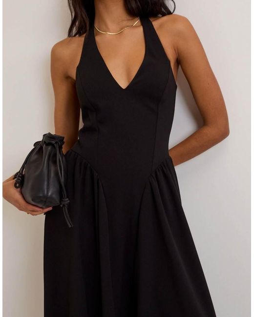 Nobody's Child Black Halterneck Amie Midi Dress
