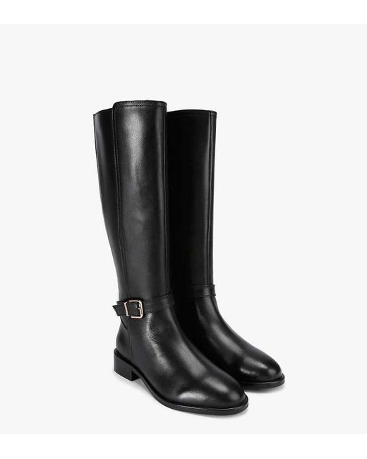 Carvela Kurt Geiger Black Pienza Riding Boot Wf Knee Boots