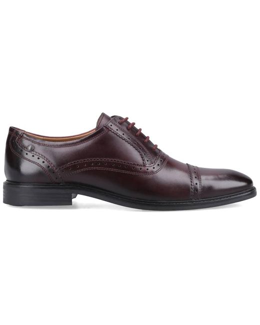 Base London Brown Ascot Toe Cap Oxford Shoe for men
