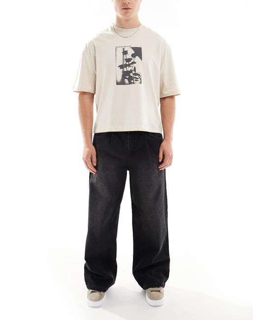 ASOS White Super baggy Jeans With Tint for men
