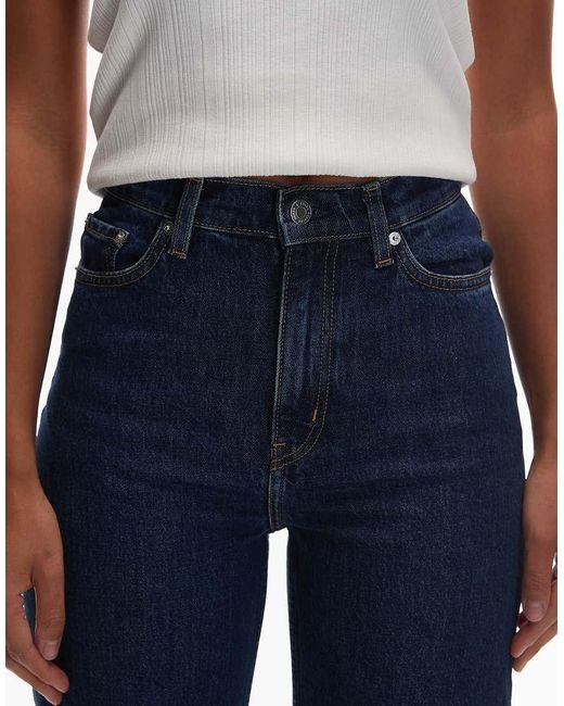 & Other Stories Blue Wide Cut Crop Jeans
