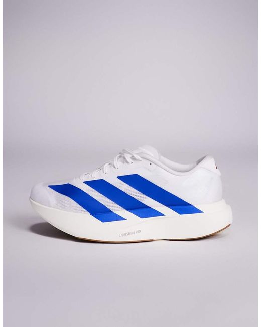 Adidas Originals White Adidas Running Adizero Evo Sl Trainers