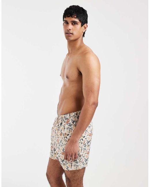 ASOS Blue Mid-length Swim Shorts for men