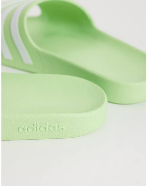 Adidas Originals Green Adidas Training Adilette Aqua Sliders for men