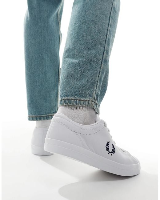 Fred Perry Blue B7 Leather Sneakers for men