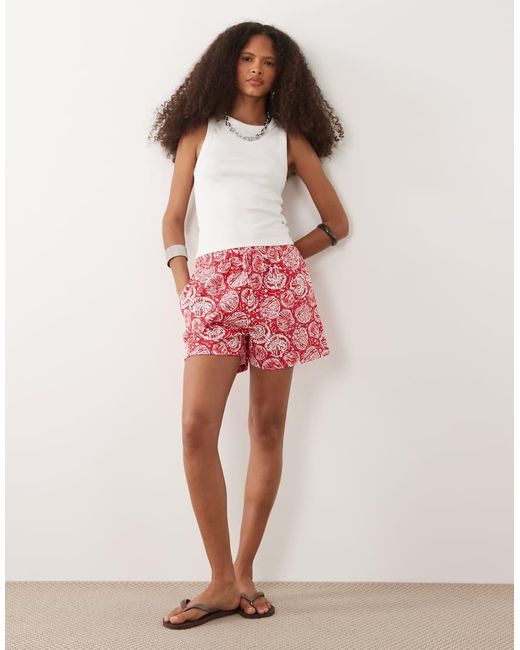Threadbare Pink Jersey Pull On Shorts With Drawstring