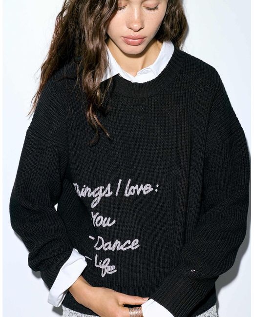 Pull&Bear Black – pullover