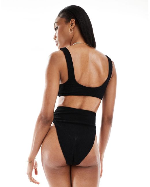ASOS Black Asos design tall – amy – mix and match – bikinihose