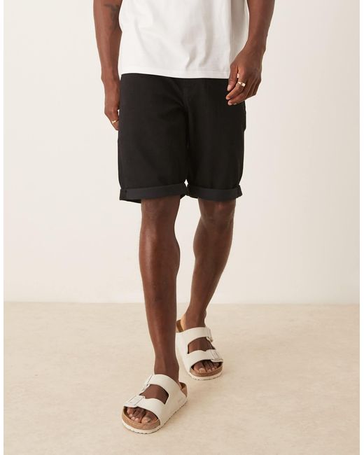 Short slim en jean avec ourlets à revers Calvin Klein pour homme en coloris Natural