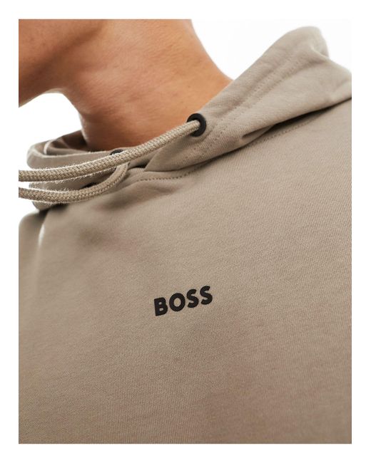 Boss – wesmall – kapuzenpullover in White für Herren