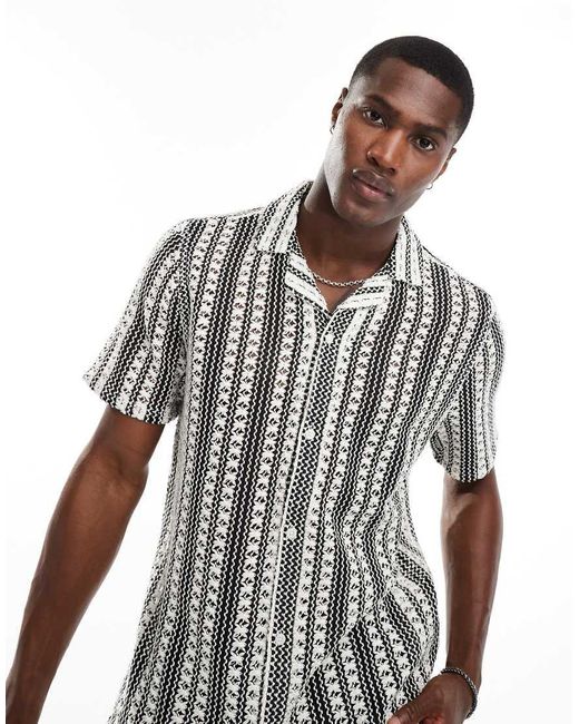 Camisa rayas negras y blancas hombre hotsell