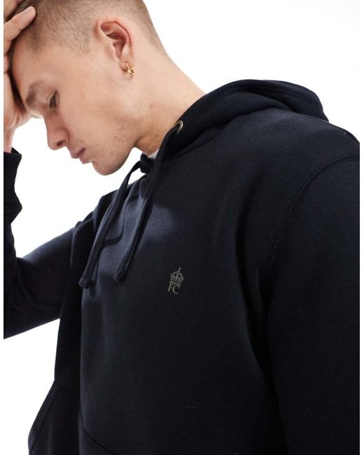 French Connection Blue French Connection Classic Hoodie for men