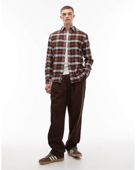 Tommy Hilfiger Brown Regular Flannel Shirt for men