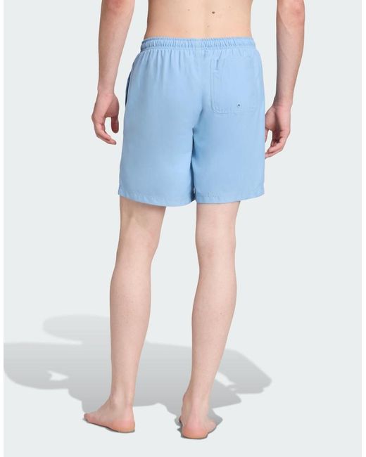 Adidas Originals Blue Adicolor 8-Inch Swim Shorts for men