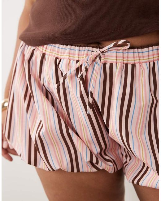 ASOS Pink Asos Design Curve Oversized Shorts