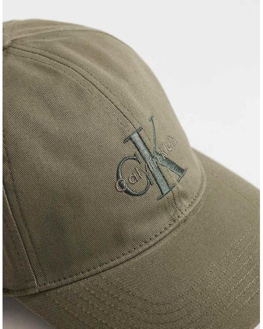 Calvin Klein Green Embroidery Logo Baseball Cap for men