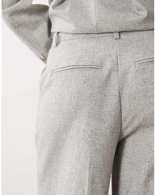 Y.A.S Gray High Waist Pleated Tailored Trouser Co-ord