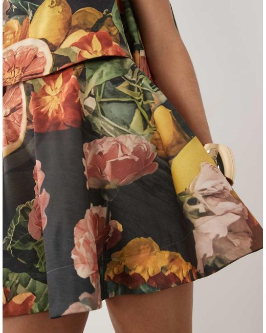 ASOS Multicolor Bonded Circle Voluminous Skirt