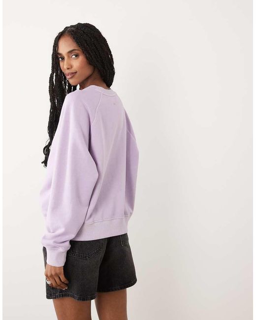ARKET Purple Cotton Terry Sweatshirt