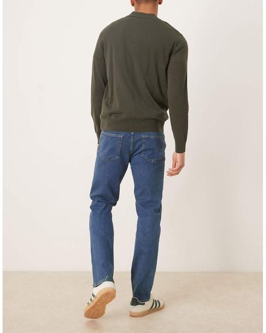 Mango Green Patrick Cotton Mix Slim Jean for men