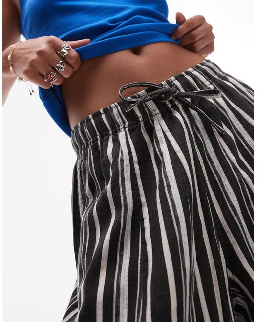 TOPSHOP Multicolor Linen Balloon Trouser