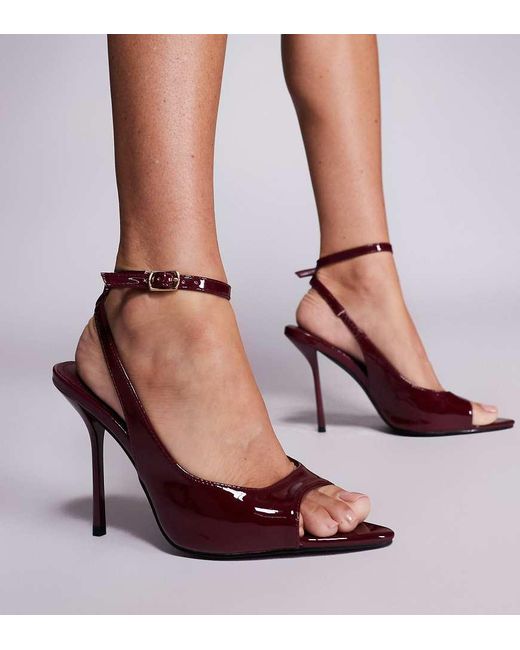 SIMMI Pink Simmi London Theodosia Wide Fit High Heeled Sandals With Tie Detail