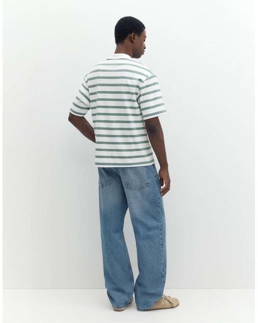 Pull&Bear Multicolor Short Sleeve Interlock Polo Shirt for men