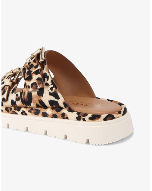 Carvela Kurt Geiger Natural Pavilion Flat Sandals
